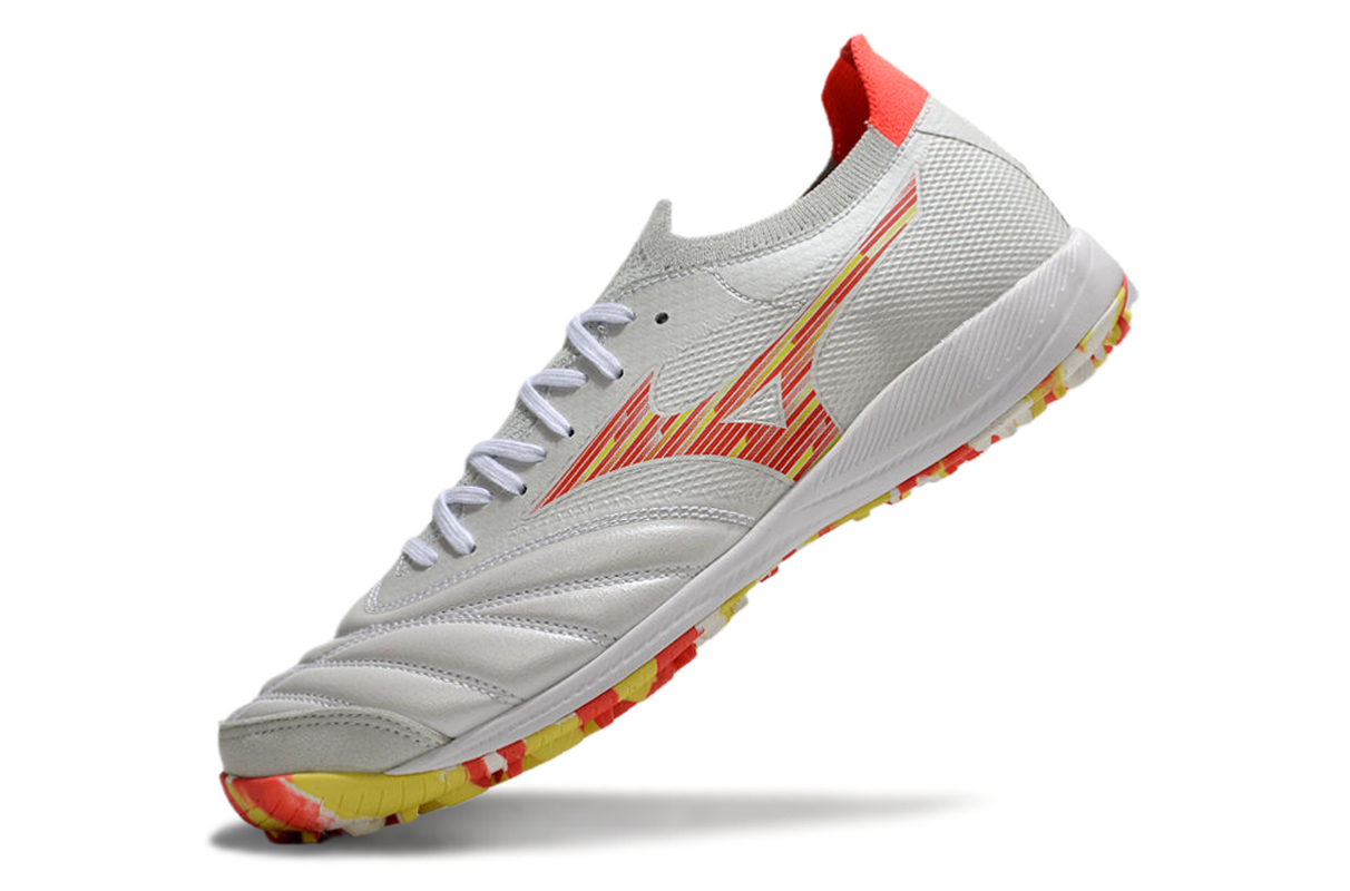 chuteira-society-mizuno-morelia-neo-sala-tf-branca-vermelha-e-amarela-4