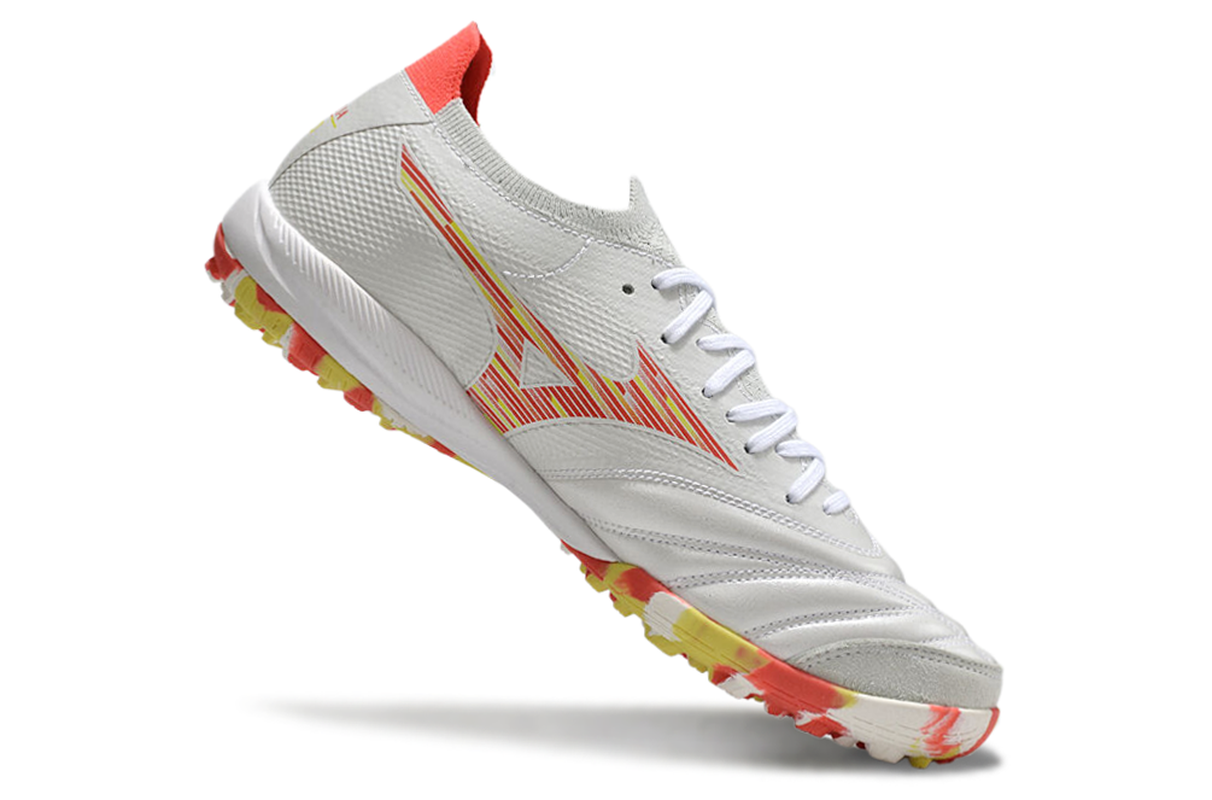chuteira-society-mizuno-morelia-neo-sala-tf-branca-vermelha-e-amarela-5