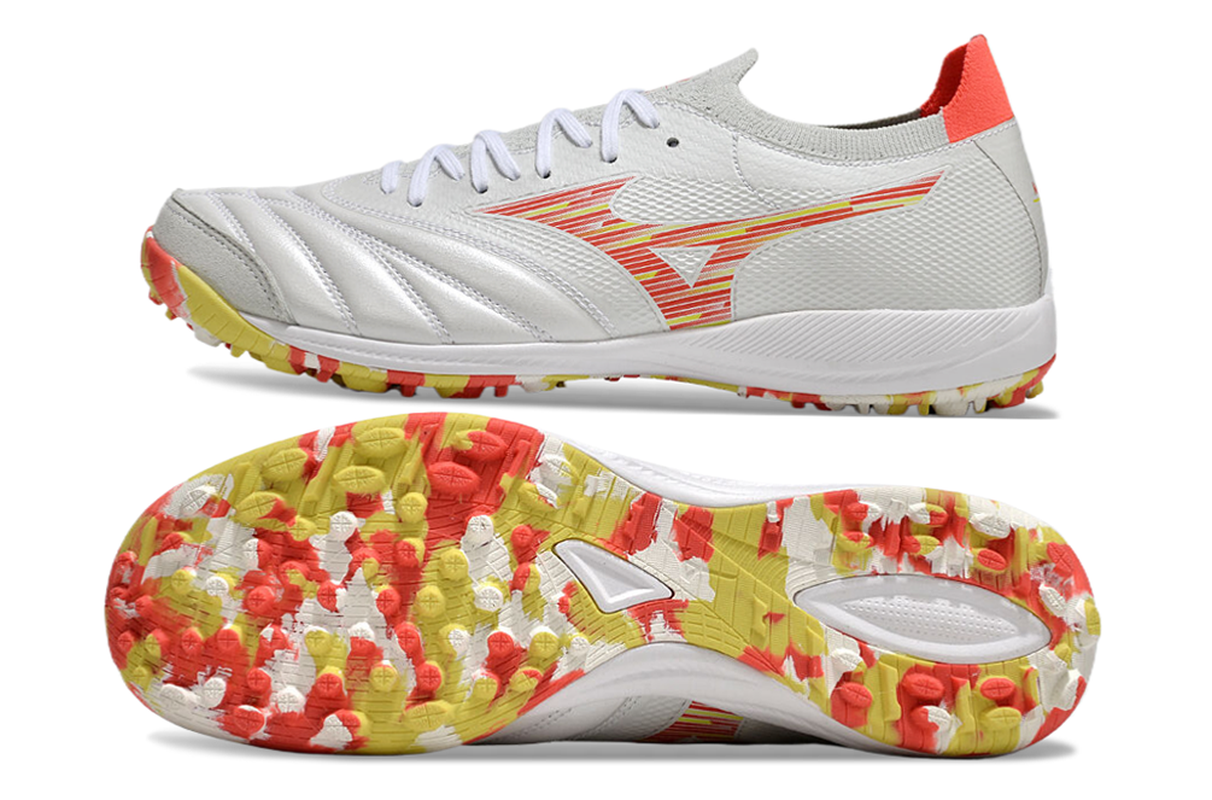 chuteira-society-mizuno-morelia-neo-sala-tf-branca-vermelha-e-amarela-6