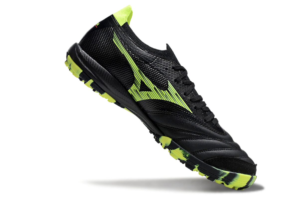 chuteira-society-mizuno-morelia-neo-sala-tf-preta-e-verde-6