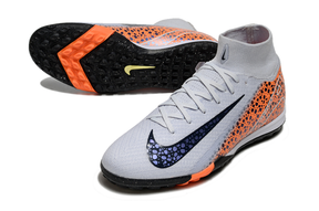 chuteira-society-nike-air-zoom-mercurial-superfly-10-elite-tf-branca-laranja-e-preto-eletric-pack-4