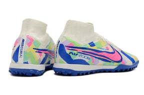 chuteira-society-nike-air-zoom-mercurial-superfly-9-elite-tf-branca-azul-e-rosa-socal-pack-4