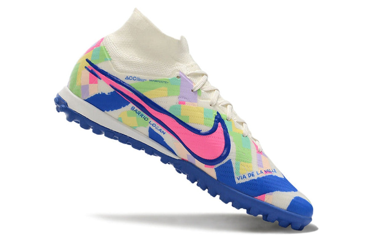 chuteira-society-nike-air-zoom-mercurial-superfly-9-elite-tf-branca-azul-e-rosa-socal-pack-7