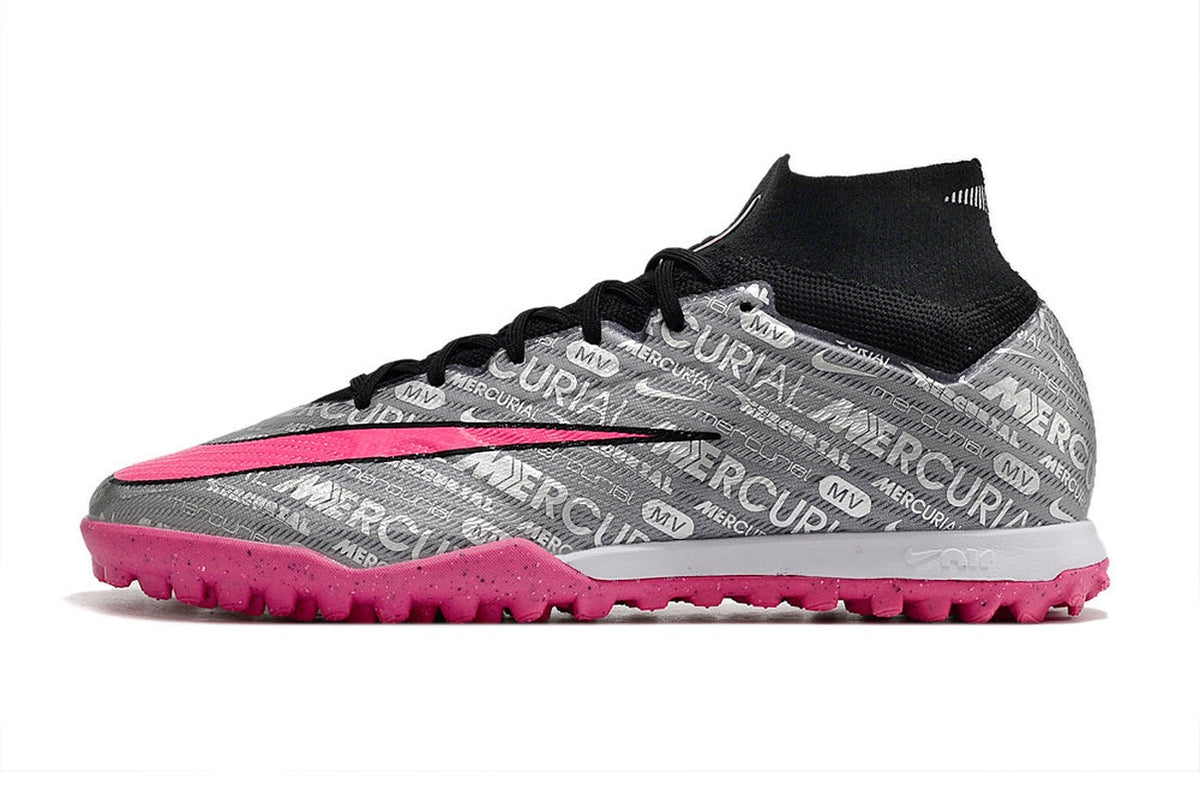 chuteira-society-nike-air-zoom-mercurial-superfly-9-elite-tf-prata-e-rosa-anniversary-25-years-pack-1