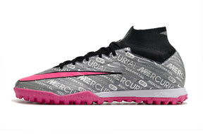 chuteira-society-nike-air-zoom-mercurial-superfly-9-elite-tf-prata-e-rosa-anniversary-25-years-pack-1