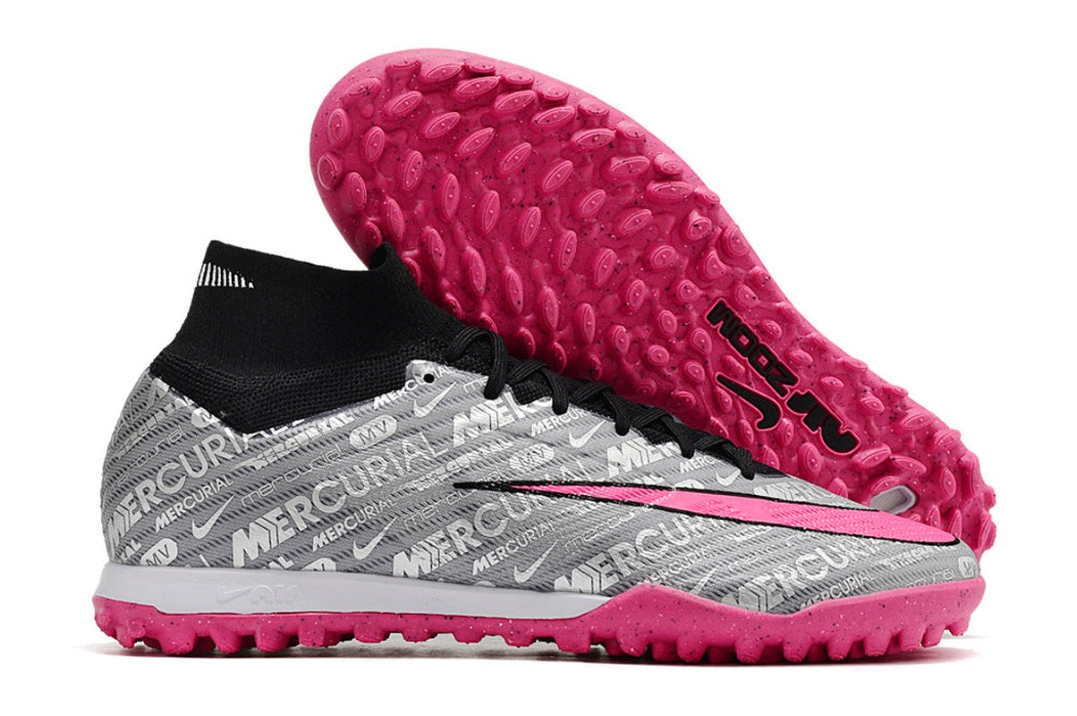 chuteira-society-nike-air-zoom-mercurial-superfly-9-elite-tf-prata-e-rosa-anniversary-25-years-pack-2