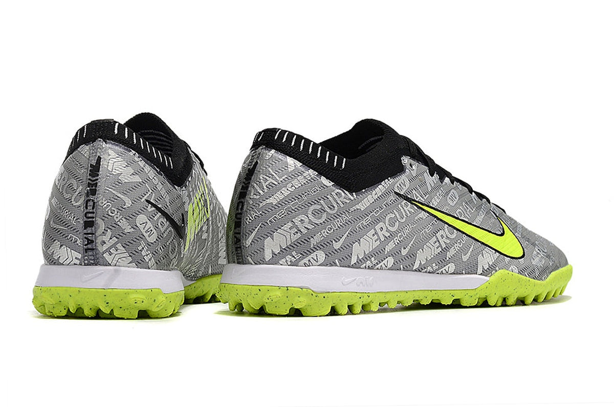 chuteira-society-nike-air-zoom-mercurial-vapor-15-elite-tf-prata-e-verde-anniversary-25-years-pack-2