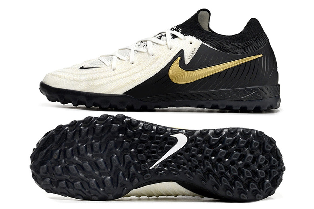 chuteira-society-nike-phantom-gx-2-elite-tf-preta-branca-e-dourada-mad-ready-pack-2