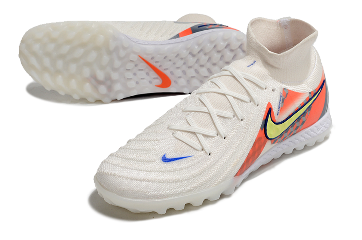 chuteira-society-nike-phantom-luna-2-elite-tf-branca-cinza-e-vermelho-barna-pack-4