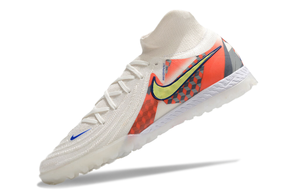 chuteira-society-nike-phantom-luna-2-elite-tf-branca-cinza-e-vermelho-barna-pack-5