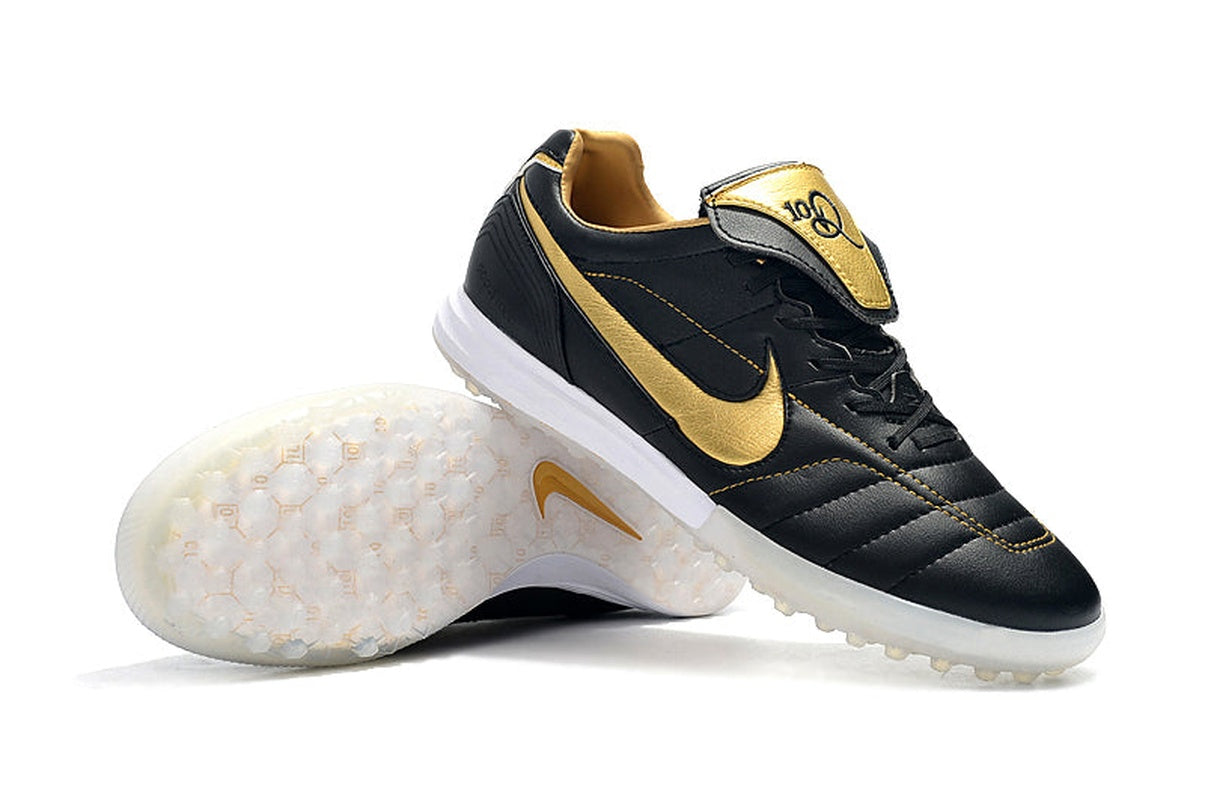 chuteira-society-nike-retrô-tiempo-legend-7-elite-tf-preto-e-dourado-r10-6