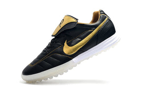 chuteira-society-nike-retrô-tiempo-legend-7-elite-tf-preto-e-dourado-r10-7