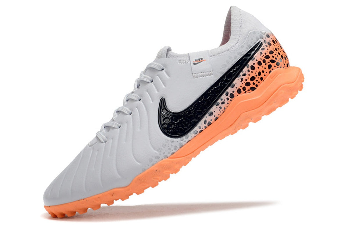 chuteira-society-nike-tiempo-legend-10-pro-tf-branca-preta-e-laranja-electric-pack-5
