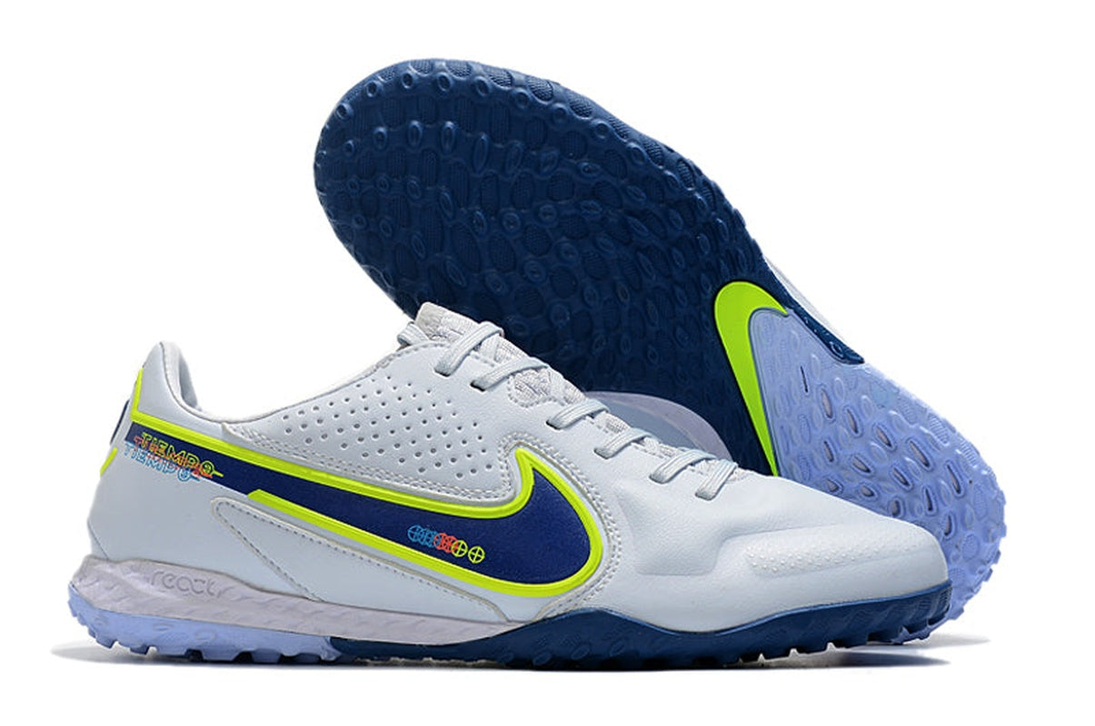 chuteira-society-nike-tiempo-legend-9-elite-tf-branca-e-azul-progress-pack-2