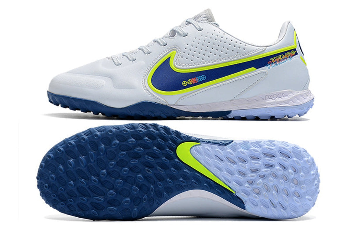 chuteira-society-nike-tiempo-legend-9-elite-tf-branca-e-azul-progress-pack-3