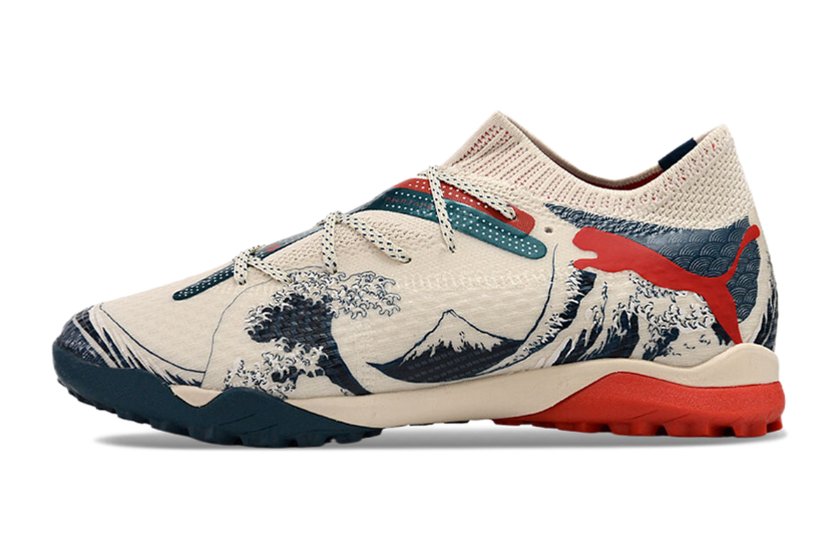 chuteira-society-puma-future-7-tf-bege-preta-e-vermelha-1