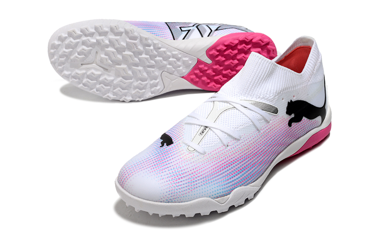 chuteira-society-puma-future-7-tf-branca-rosa-e-azul-phenomenal-pack-4