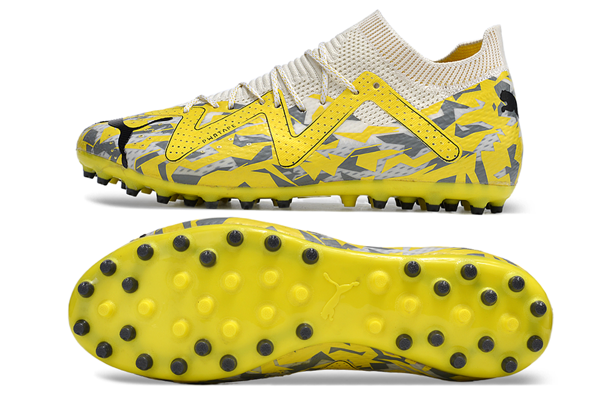 chuteira-society-puma-future-ultimate-mg-amarela-e-cinza-voltage-pack-3