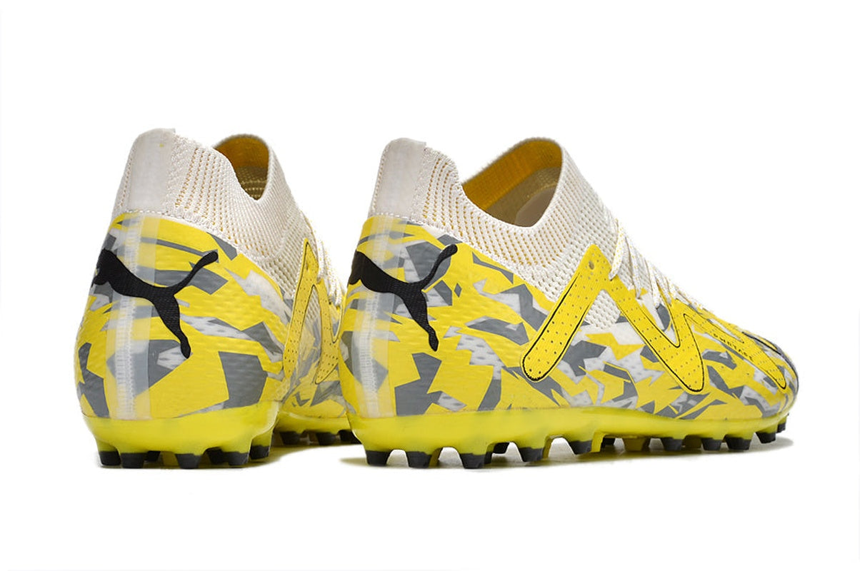 chuteira-society-puma-future-ultimate-mg-amarela-e-cinza-voltage-pack-6