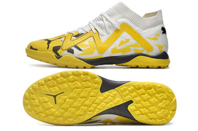 chuteira-society-puma-future-ultimate-tf-amarela-e-cinza-voltage-pack-5