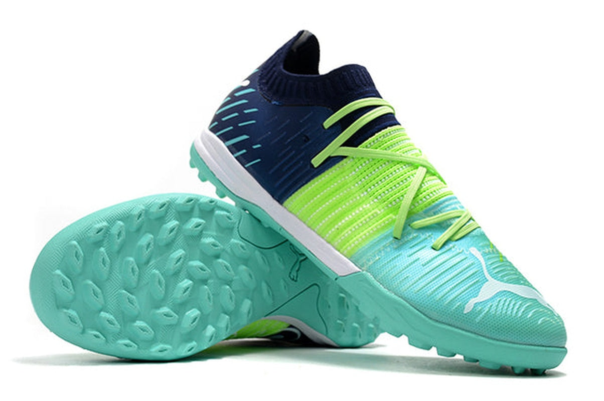 chuteira-society-puma-future-z-tf-blue-yellow-green-low-3