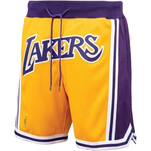 Bermuda NBA Los Angeles Lakers Nike Authentic - Amarela