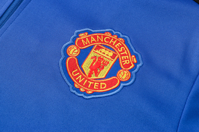 Conjunto Manchester United 21/22 Azul - Adidas - Com Ziper