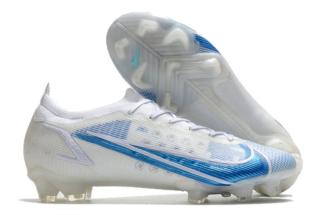 Chuteira Campo Nike Mercurial Vapor 14 Elite FG - Azul e Branco