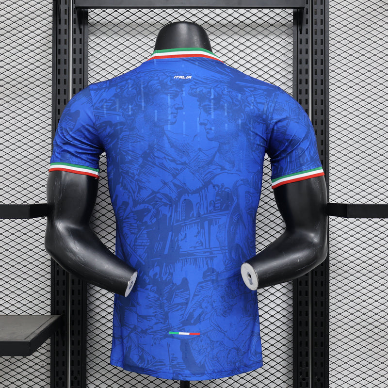 Camisa Itália Edição Especial 2024/25 Jogador Masculino - Azul, Vermelha, Verde e Branca