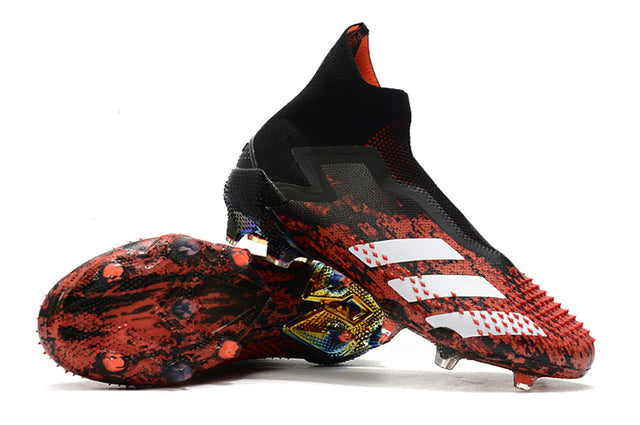 Chuteira Campo Adidas Predator Mutator + FG Black/Red - Cano Alto