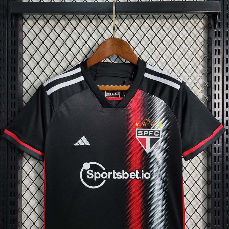 Kit Infantil São Paulo III 23/24 Adidas - Preto