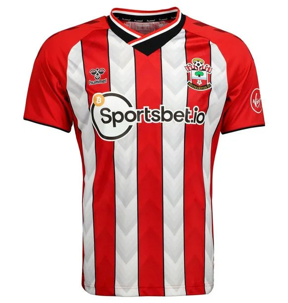 Camisa Southampton Home 21/22  Masculino Torcedor - Vermelho e Branco