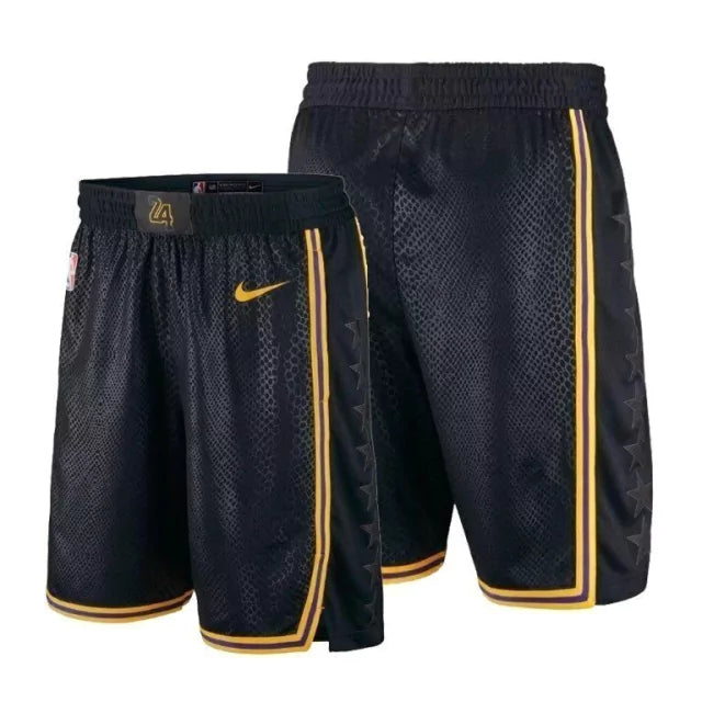 Bermuda NBA Los Angeles Lakers Mamba Edition Nike Authentic - Preta