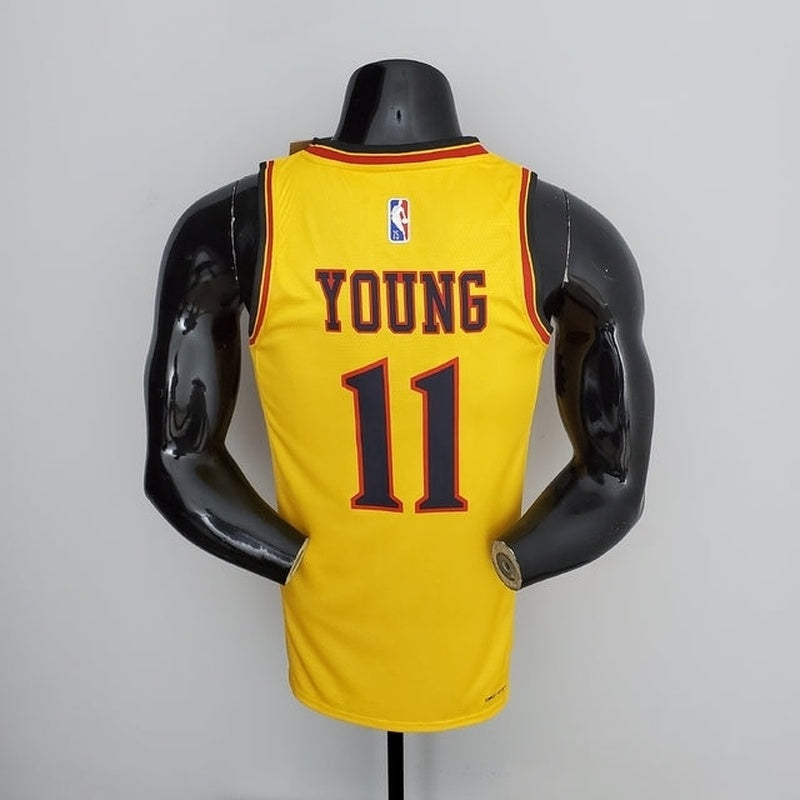 regata-atlanta-hawks-75th-anniversary-masculina-amarela-2