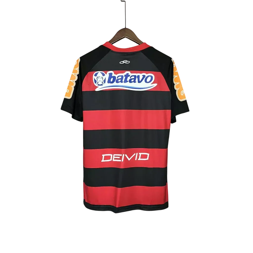 Camisa Retrô Flamengo Home 2010/11 Masculino - Preto e Vermelho