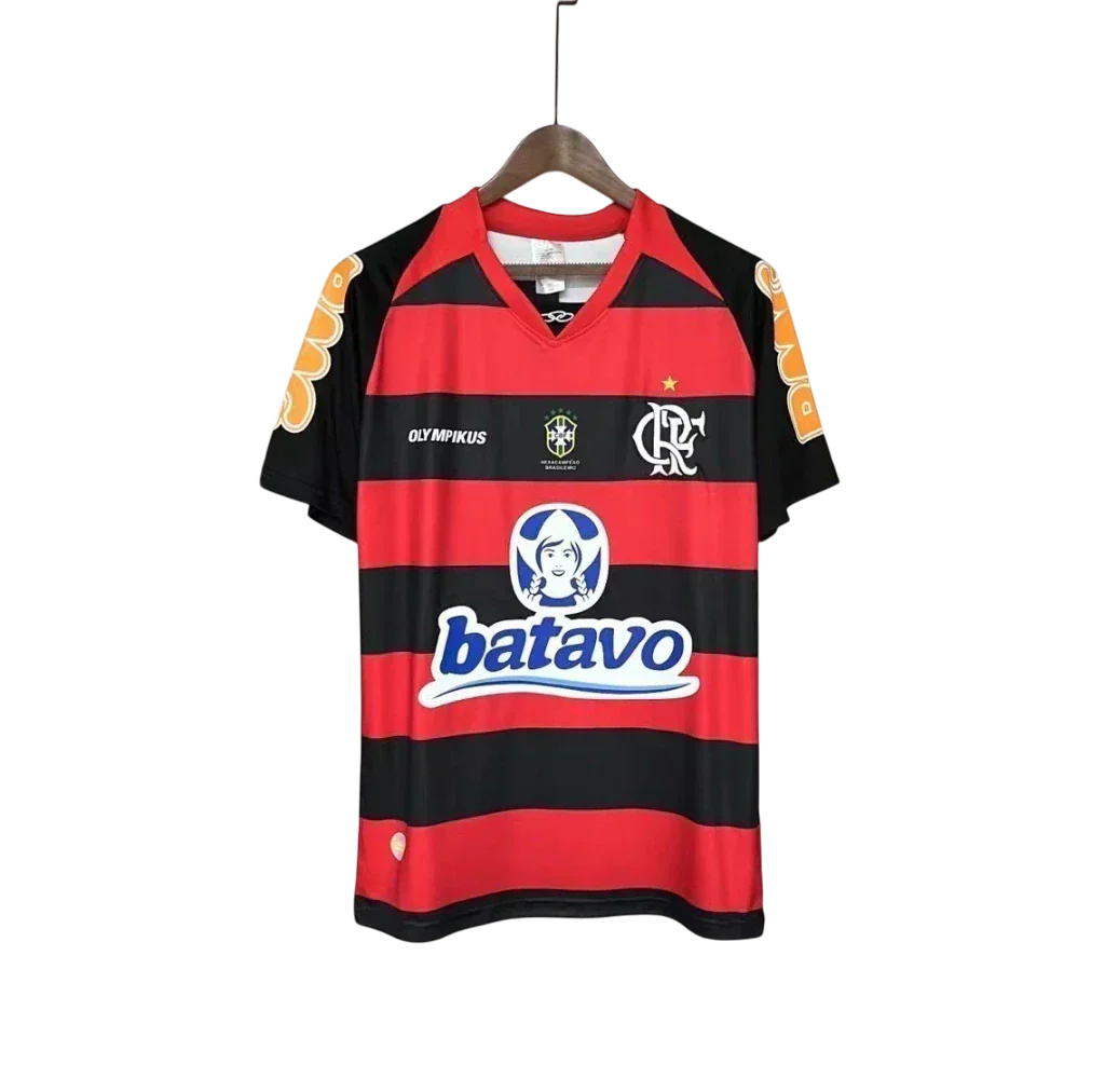 Camisa Retrô Flamengo Home 2010/11 Masculino - Preto e Vermelho