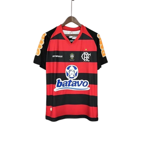 Camisa Retrô Flamengo Home 2010/11 Masculino - Preto e Vermelho